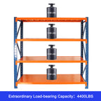 Garage shelves Heavy Duty - 4400 lbs garage storage 4 levels, adjustable metal shelving units and storage, industrial shelves utility shelves for commercial store tools gym - Grand Goldman Shop
