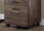 File Cabinet, Rolling Mobile, Storage Drawers, Printer Stand, Office, Work, Brown Laminate, Contemporary, Modern | Premium Ho