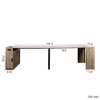 Modern Multifunctional Extendable Dining Table with Outlet, Space Saving Expanding Table with Storage for Party, Weddings, Meetings, Celebrations - Grand Goldman Shop