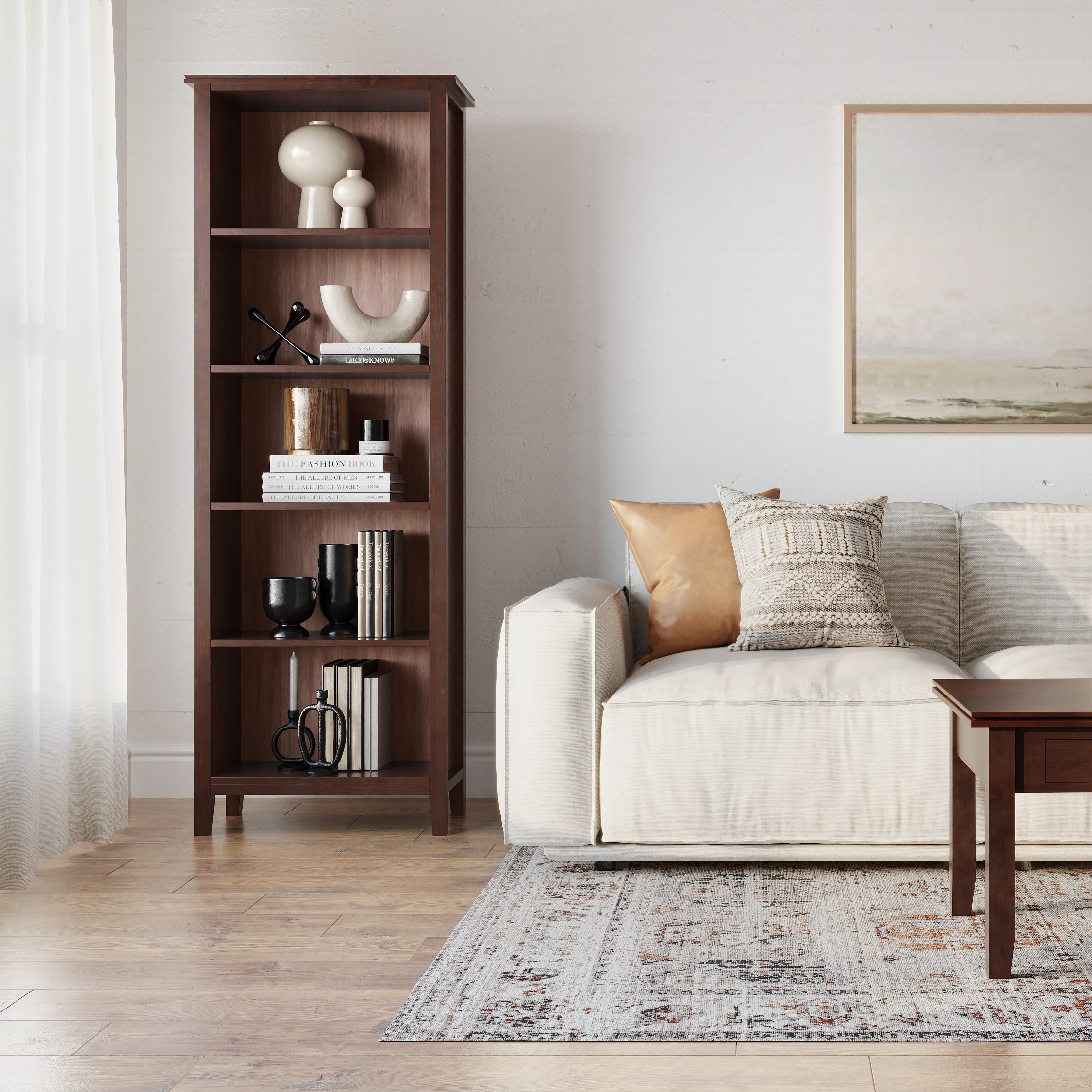 Stylish Artisan 5 Shelf Bookcase - Available at Grand Goldman