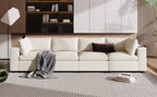 U-style Upholstered Modular Sofa with  with Storage Space, USB Charge Ports,Wireless Charging and Built-in Bluetooth Speaker in Arm,Sectional sofa for Living Room Apartment.[old sku:WY000317AAA] - Grand Goldman Shop