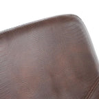 Set of 2 30' Dax Faux Leather Barstool Brown - Grand Goldman Shop