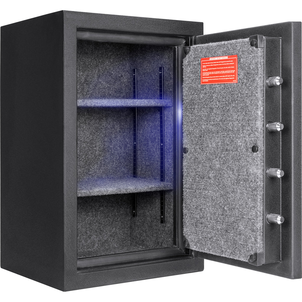 2.02 CUBIC FT BIOMETRIC KEYPAD FIRE RESISTANT SAFE - Grand Goldman