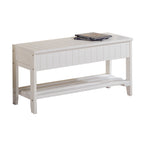 Quality Solid Wood Shoe Bench with Storage, White - Grand Goldman Shop