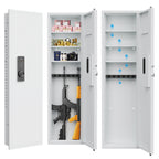53' Passwod Touch Panel In-Wall Safe,Hidden Wall Gun Safe for Rifles with Adjustable Shelves,Assembled Storage Multifunctiona