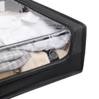 Set of 2 Under-Bed Rolling Storage Container with Transparent Cover, Versatile Space-Saving Design, and Smooth-Glide Multi-Directional Wheels – Ideal for Organizing Clothes, Shoes, and More - Grand Goldman Shop