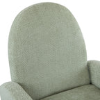 Modern 360 Swivel and Glider Recliner Chair in Light Green Boucle with Solid Wood Base - Grand Goldman Shop