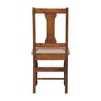 Solid Wood Writing Chair with Turned Legs | Premium Home Decor - Grand Goldman