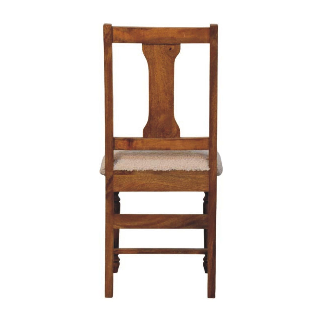 Solid Wood Writing Chair with Turned Legs | Premium Home Decor - Grand Goldman