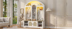 Multi-functional wardrobe/entrance wardrobe, equipped with shoe racks, clothes hangers and hooks. Wardrobe - A wardrobe is made of sturdy medium-density fiberboard with modern design and practical sto - Grand Goldman Shop