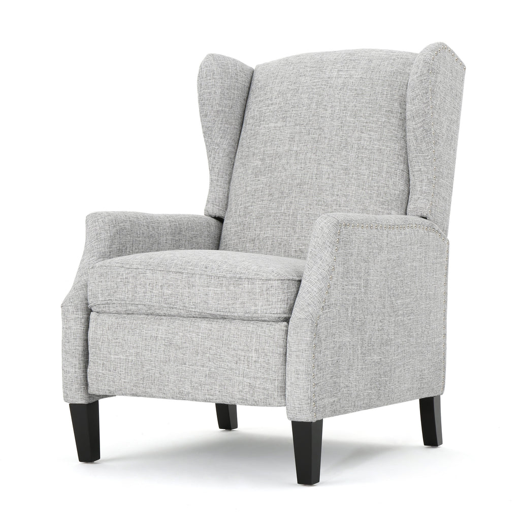Westeros Wing Back Fabric Upholstered Recliner - Grand Goldman Shop