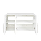 Stackable Wall Mounted Storage Cabinet, 15.75 'D x 35.43' W x 19.69 'H, White - Grand Goldman Shop