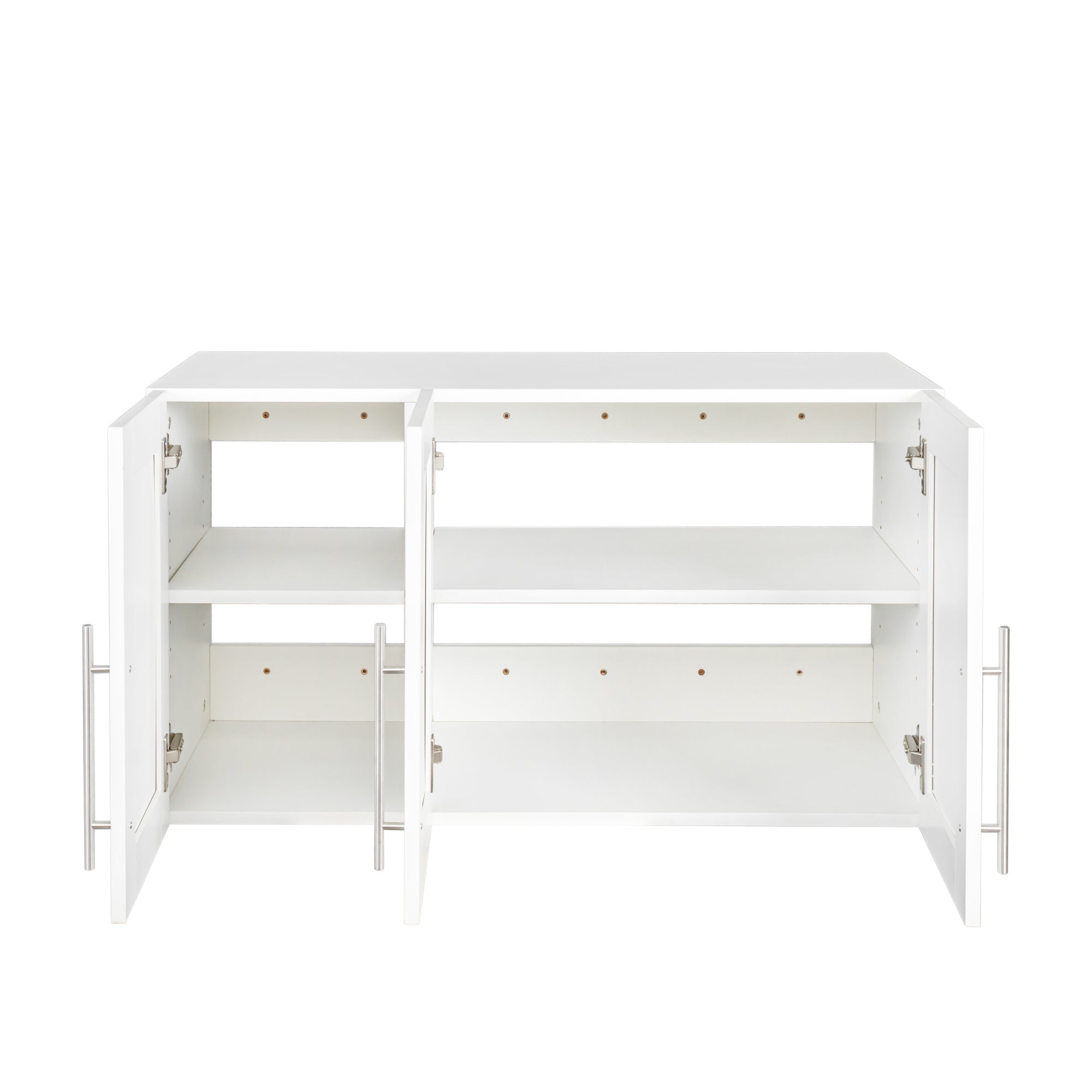 Stackable Wall Mounted Storage Cabinet, 15.75 'D x 35.43' W x 19.69 'H, White - Grand Goldman Shop