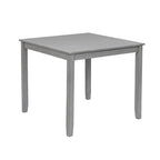 Wooden Dining Square Table, Kitchen Table for Small Space, 4 Person Dining Table, Gray ONLY THE TABLE - Grand Goldman Shop