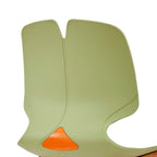 Modern Stacked Office Chairs Set of 4 in Green and Grey with Polypropylene Construction and 180KG Load Capacity - Grand Goldm