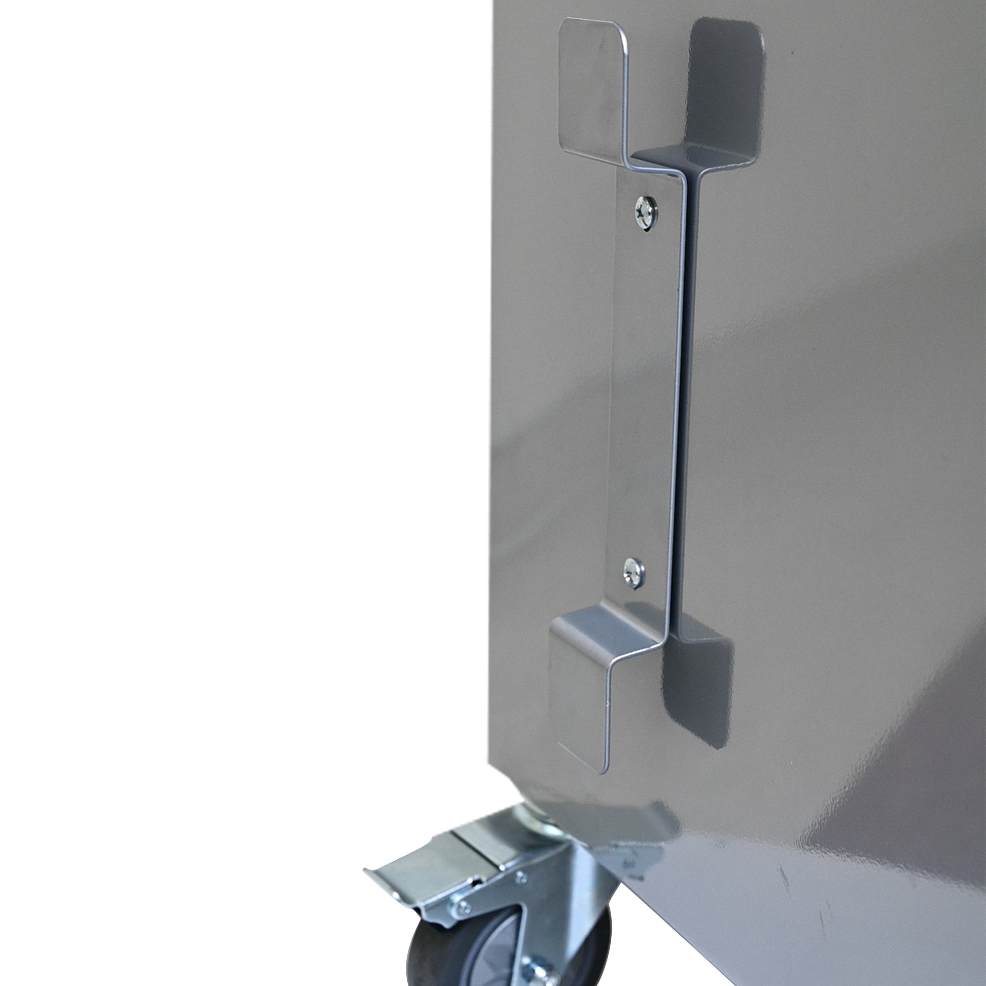 Mobile Charging Cart for Tablets Laptops 35-Device Capacity Matt Silver Metal - Grand Goldman