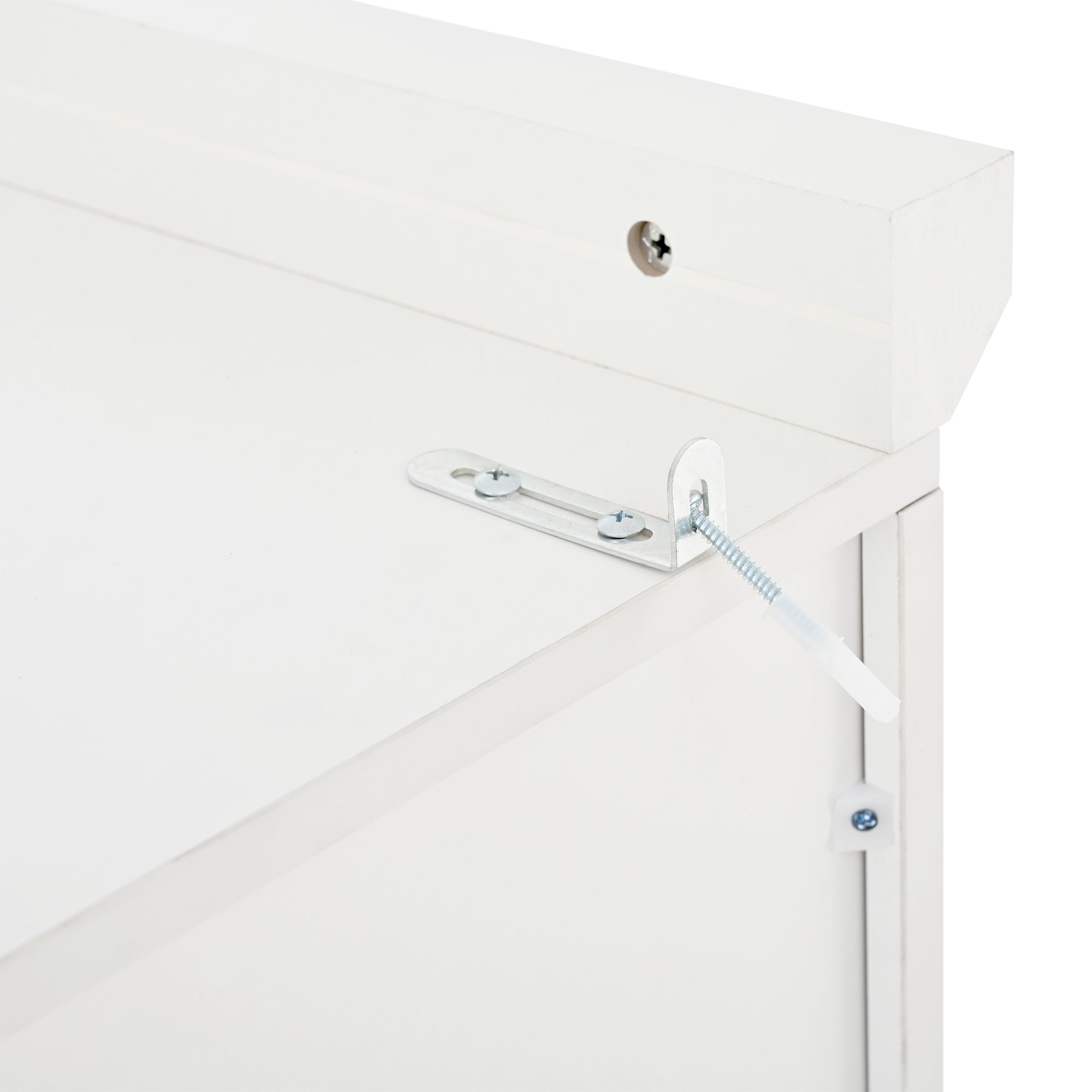 [Assembly Video Provided] TOPMAX 35.5x17.6x70.9inch Freestanding Kitchen Pantry Cabinet, Tall Storage Cabinet with 4 Doors, 2 Door Shelves, 8 Pull-out Trays and Adjustable Shelf for Dining Room, White - Grand Goldman Shop