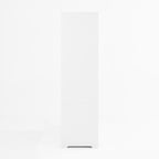 4 Doors Wardrobe Closet with Mirror, LED Wardrobe with Doors and 2 Drawers, Wooden Wardrobe Storage Cabinet with Hanging Rod, Adjustable Shelves, White - Grand Goldman Shop