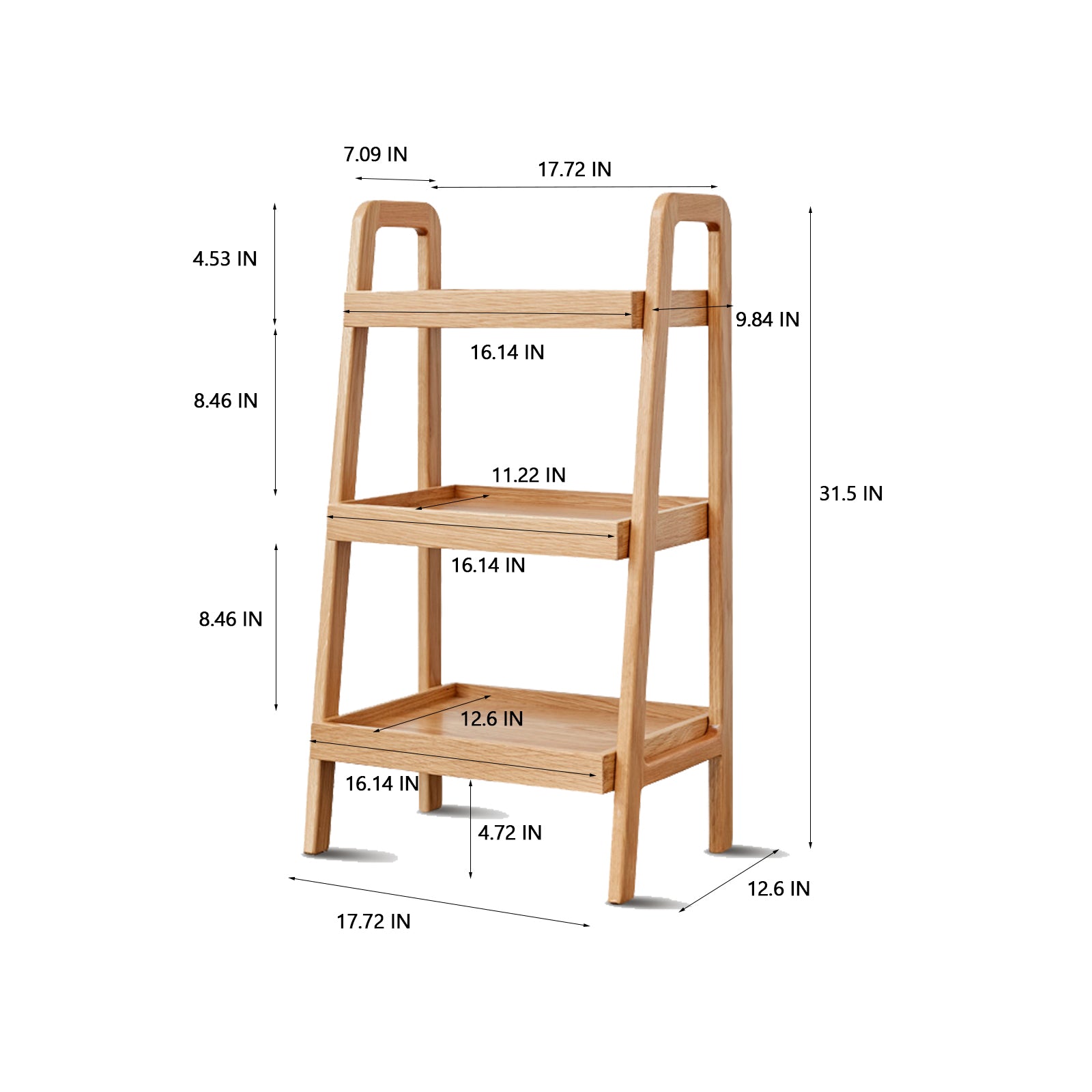 Beech Wood Storage Bench, 3-Tier Shoe Rack, Premium Organizer for Entryway, Bathroom, Living Room, Bedroom - Grand Goldman Shop