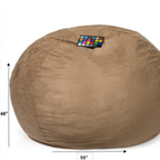 Comfortable High-Density Shredded Foam Bean Bag Chair with Removable Microsuede Cover, Tuscany - Grand Goldman Shop