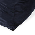 Allea Velveteen Bean Bag Chair with Armrests, Midnight Blue, Velvet, 40x40x32 inches - Grand Goldman Shop