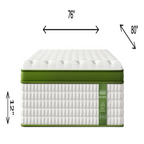 12' King Hubrid Mattress with Gel Memory Foam and Pocket Springs - Grand Goldman Shop