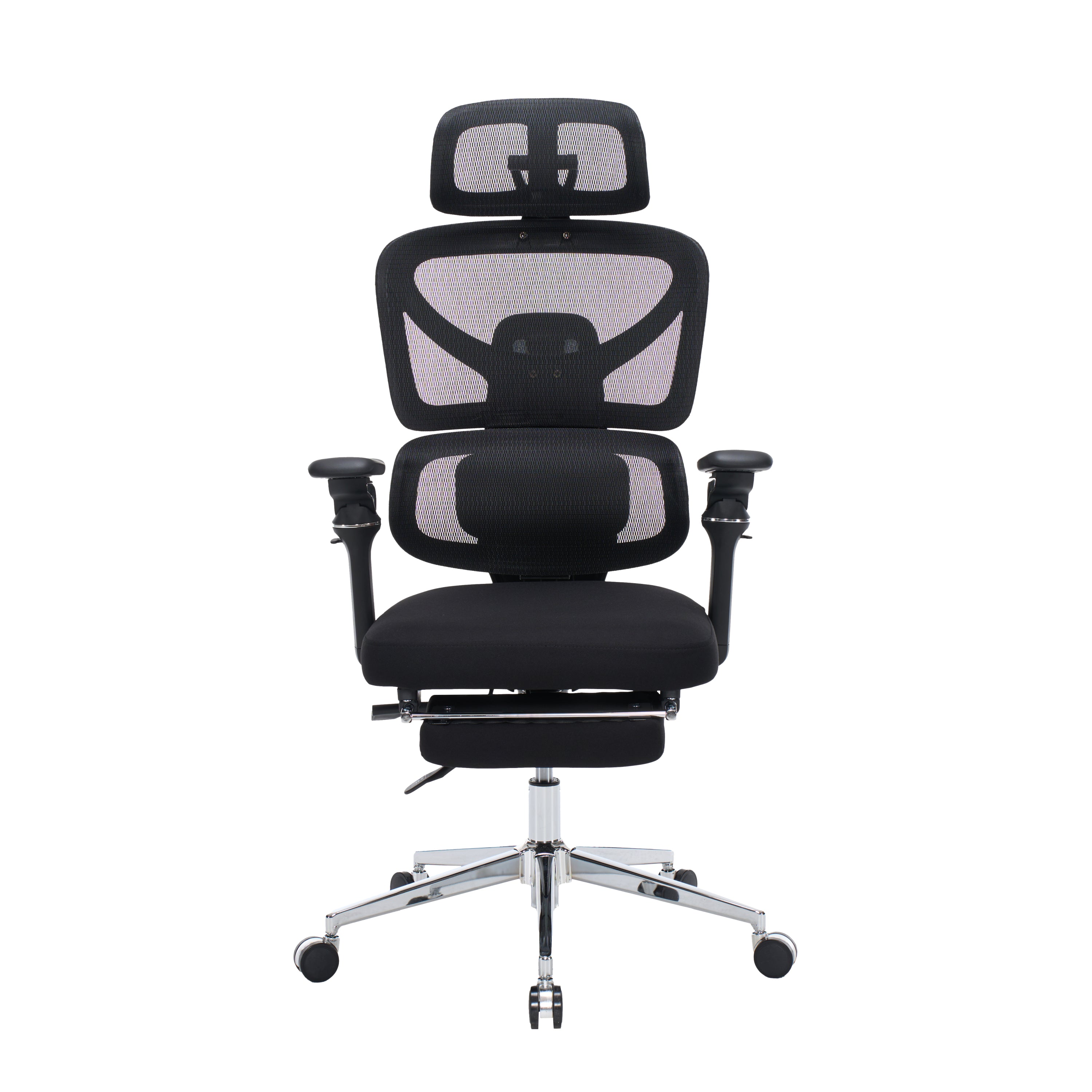Ergonomic Home Office Desk Chair with Massage Lumbar Support,4D Headrest & 5D Armrests, Adjustable Back High and Seat Depth(B