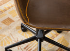 Cesena Faux Leather 360 Swivel Air Lift Office Chair, Antique Brown | Premium Home Decor - Grand Goldman