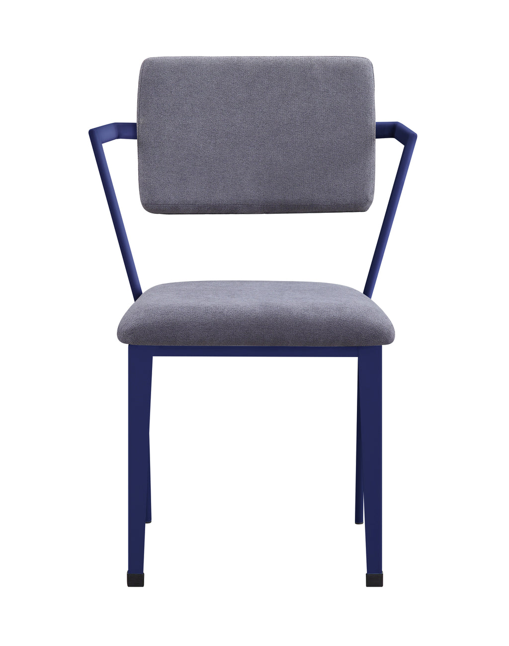 Cargo Gray Fabric & Blue Finish Office Chair | Premium Home Decor - Grand Goldman