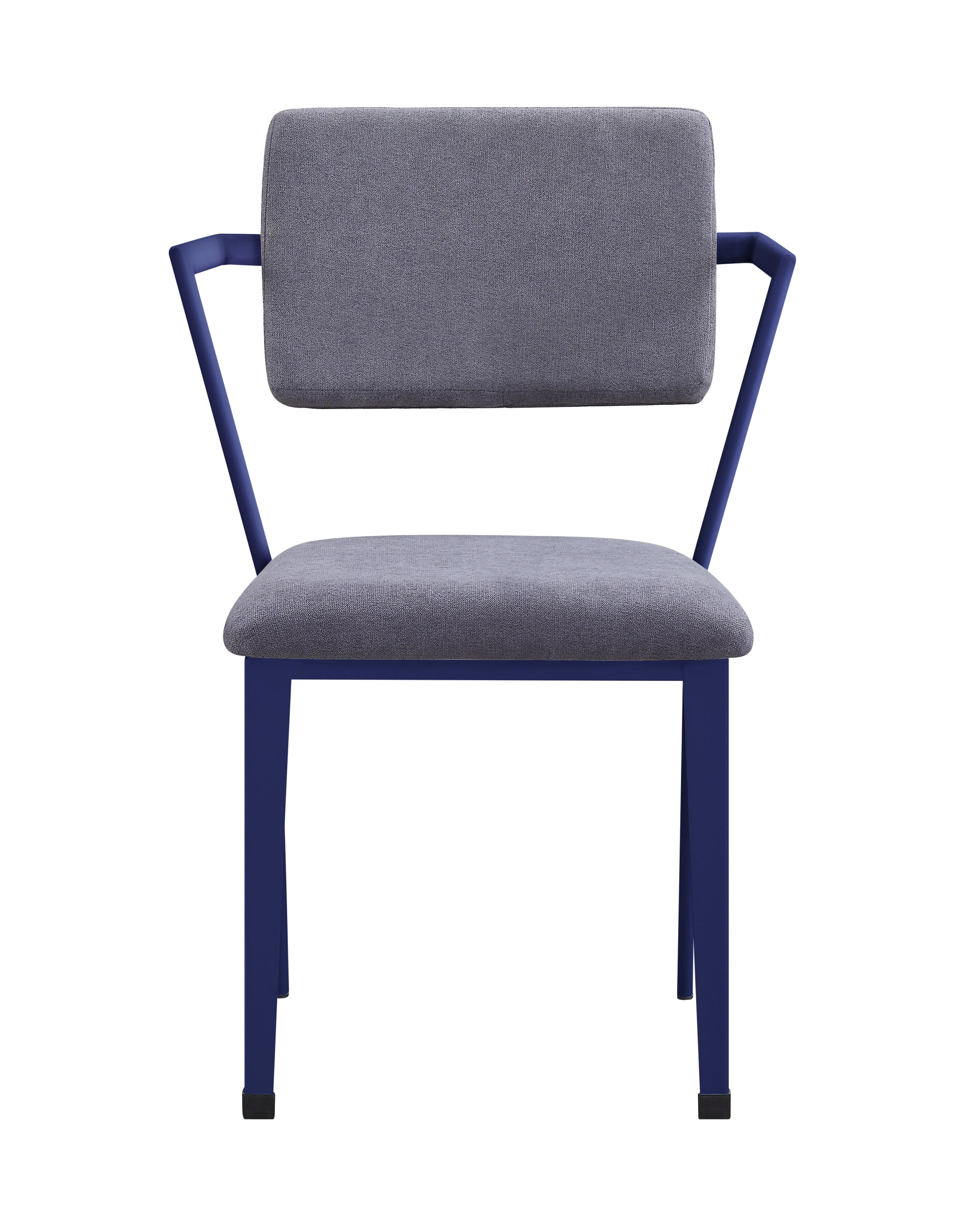 Cargo Gray Fabric & Blue Finish Office Chair | Premium Home Decor - Grand Goldman