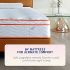 10 inch Hybrid Mattress in a Box,Individual Pocket coil, Medium Firm, Memory Foam Mattress with CertiPUR-US Certified Foam - Grand Goldman Shop