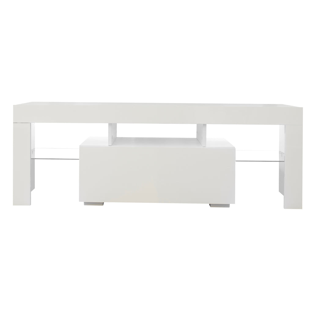 Entertainment TV Stand, Large TV Stand TV Base Stand with LED Light TV Cabinet. - Grand Goldman Shop