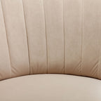Swivel Barrel Accent Sofa Chair, 360 Degree Rotation, Fluffy Velvet Fabric, Beige, 25.20'' x 25.59'' x 26.38'' - Grand Goldman Shop