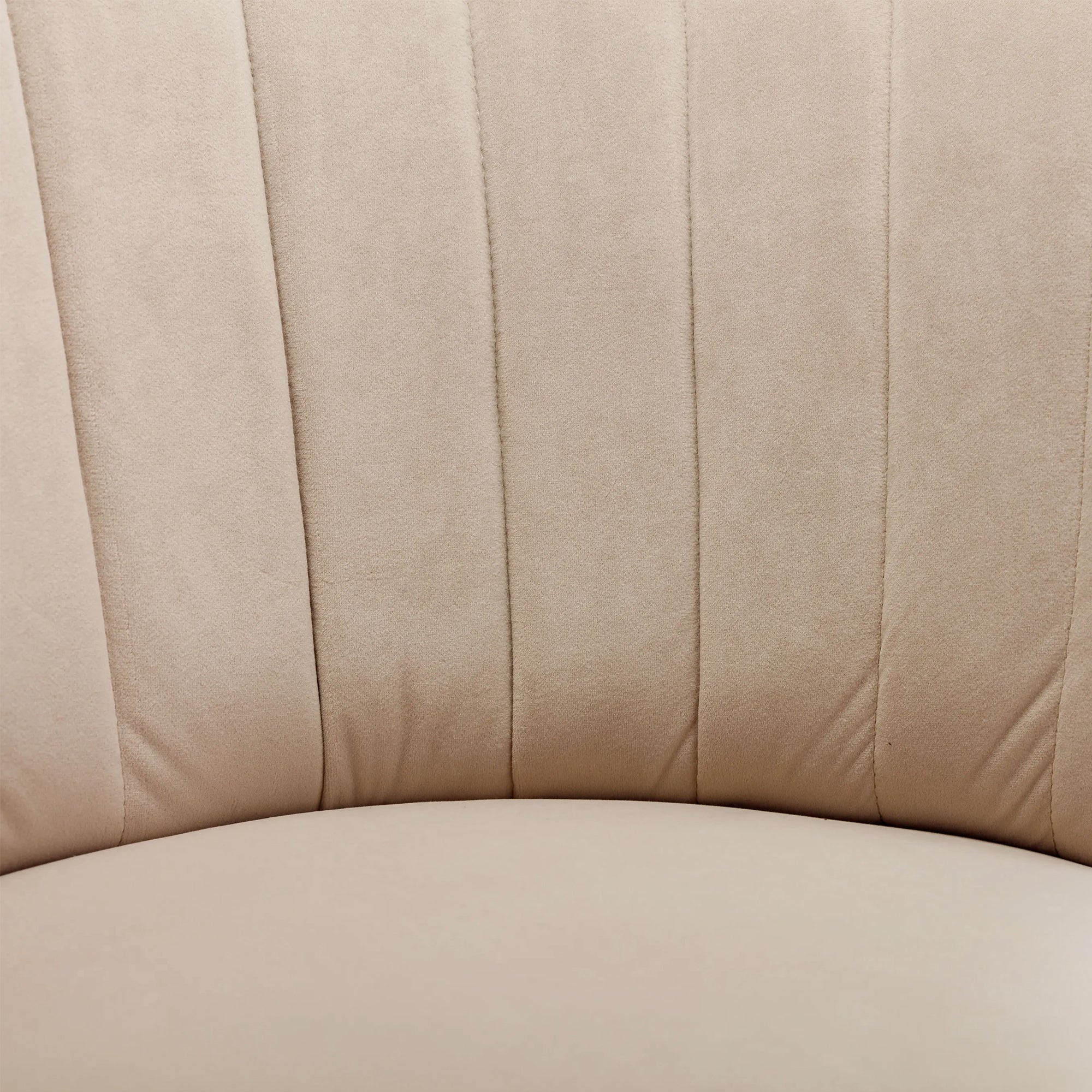 Swivel Barrel Accent Sofa Chair, 360 Degree Rotation, Fluffy Velvet Fabric, Beige, 25.20'' x 25.59'' x 26.38'' - Grand Goldman Shop