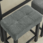 59 Inch Bar Table, Dining Table, Sofa Table with Power Outlet, 3 Upholstered Stools, 4 Piece Bar Table and Chair Set for Living Room, Dining Room, Kitchen - Grand Goldman Shop