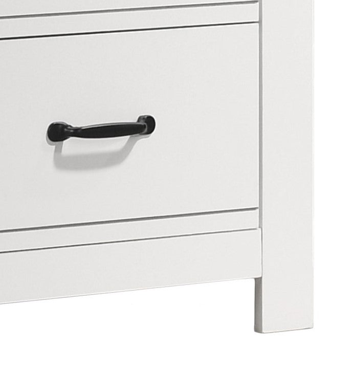 Cassini 21.5' White 2-Drawer Nightstand Bedside Table - Grand Goldman Shop