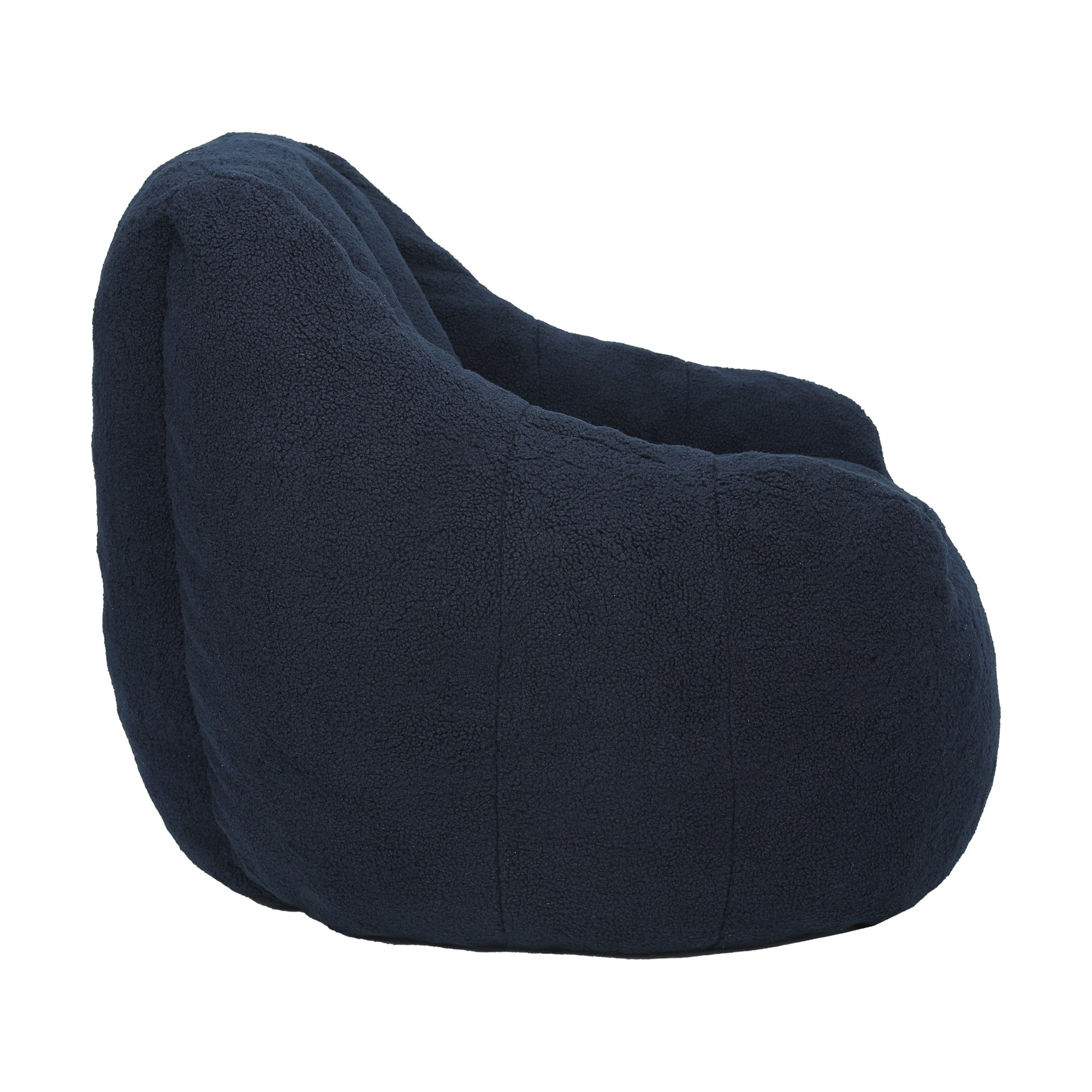 Comfy Bean Bag Chair with Memory Foam Filler – Tufted Soft Stuffed Bean Bag Sofa for Dorm, Apartment, or Living Room – Dark Blue - Grand Goldman Shop