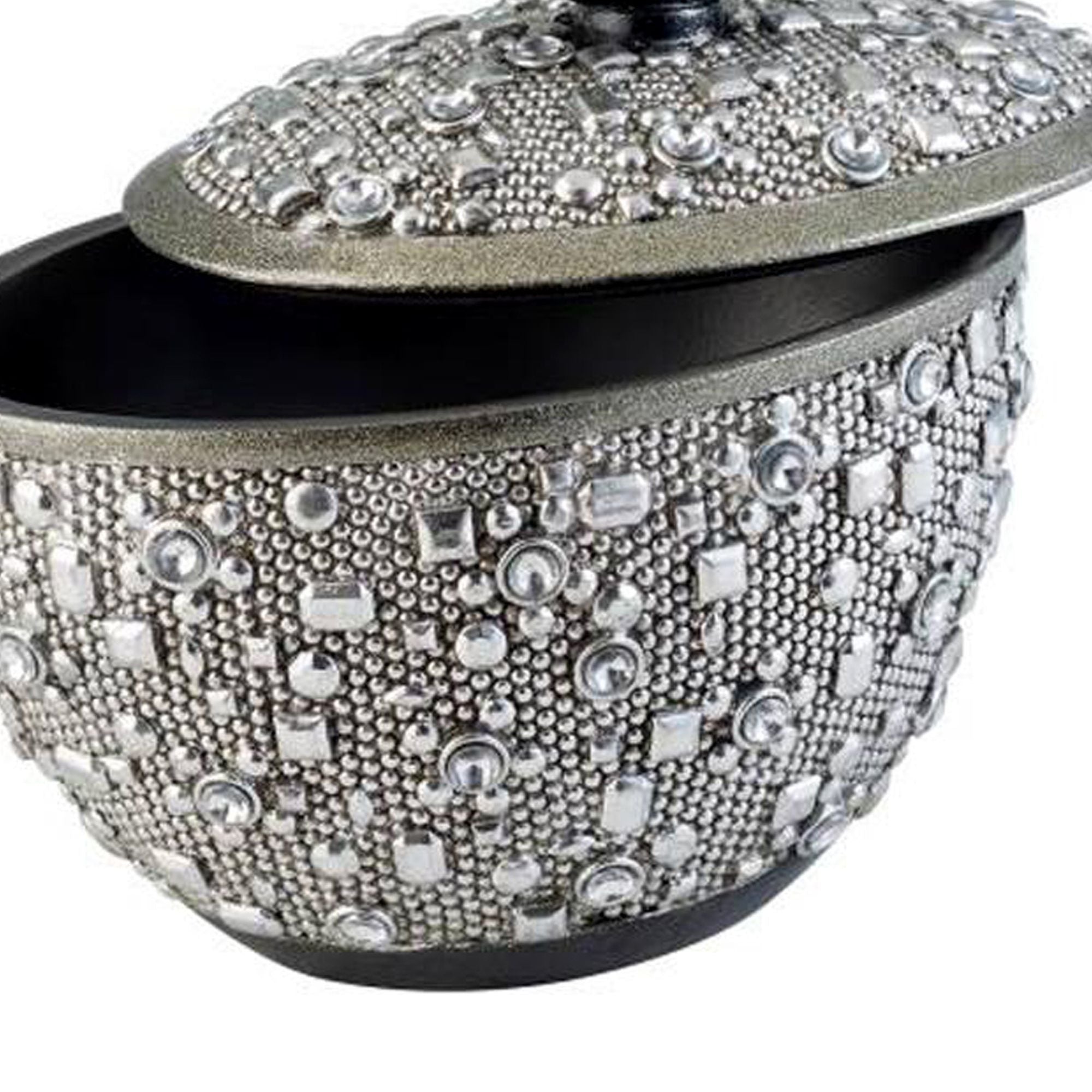 8' Tall Polyresin Decorative Jewelry Box' Twilight' with Silver finish - Grand Goldman Shop