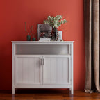 Kitchen storage sideboard and buffet server cabinet-White - Grand Goldman Shop