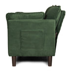 48' Soft Corduroy Loveseat Couch W/Soft Cushions,Side Storage Pocket,Sturdy Composite Board & Solid Wood Frame, High Rebound Sponge,Easy Assembly,Ideal for Living Room,Apartment,Dorm,Office. - Grand Goldman Shop