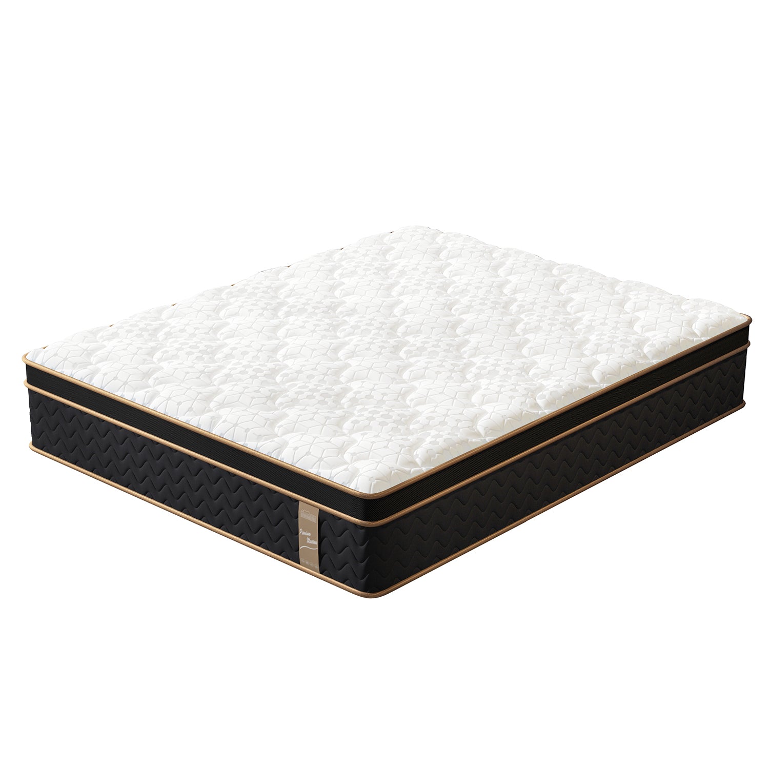 King Mattress, 10 Inch Plush Hybrid Mattresses with Memory Foam, Fiberglass-Free Mattress in a Box, Individual Pocket Spring-Motion Isolation-Edge Support, CertiPUR-US Certified - Grand Goldman Shop