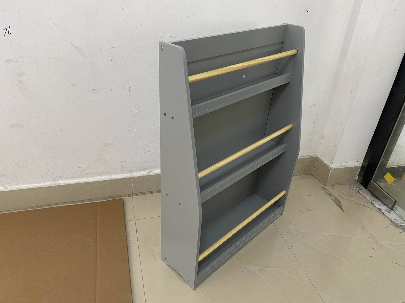 3 Tier Kids Book Shelf,Kids Book Rack, Helps Keep Bedrooms, Playrooms, and Classrooms Organized, Gray - Shop Quality Furnitur
