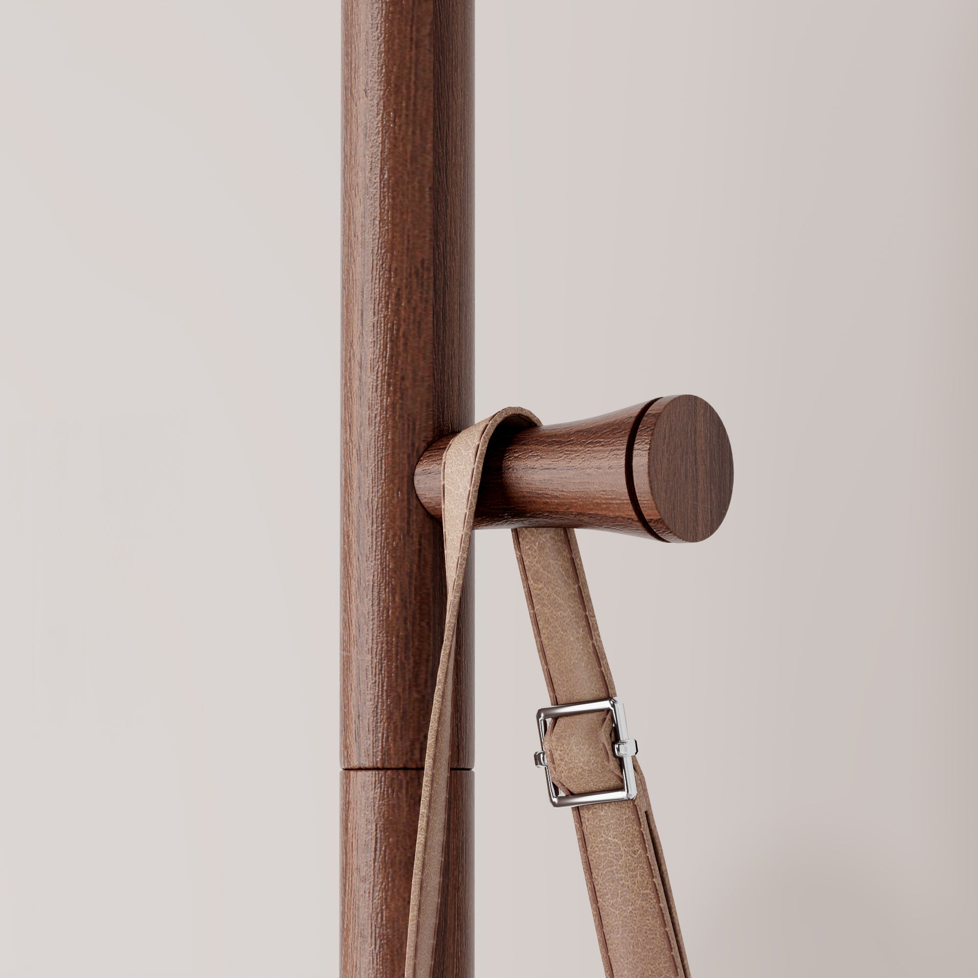 Coat Racks solid wood hanger 15.7* 11.8*71in Solid environmental protection easy to assemble beautiful can be placed in the bedroom/entrance/living room (Walnut) - Grand Goldman Shop