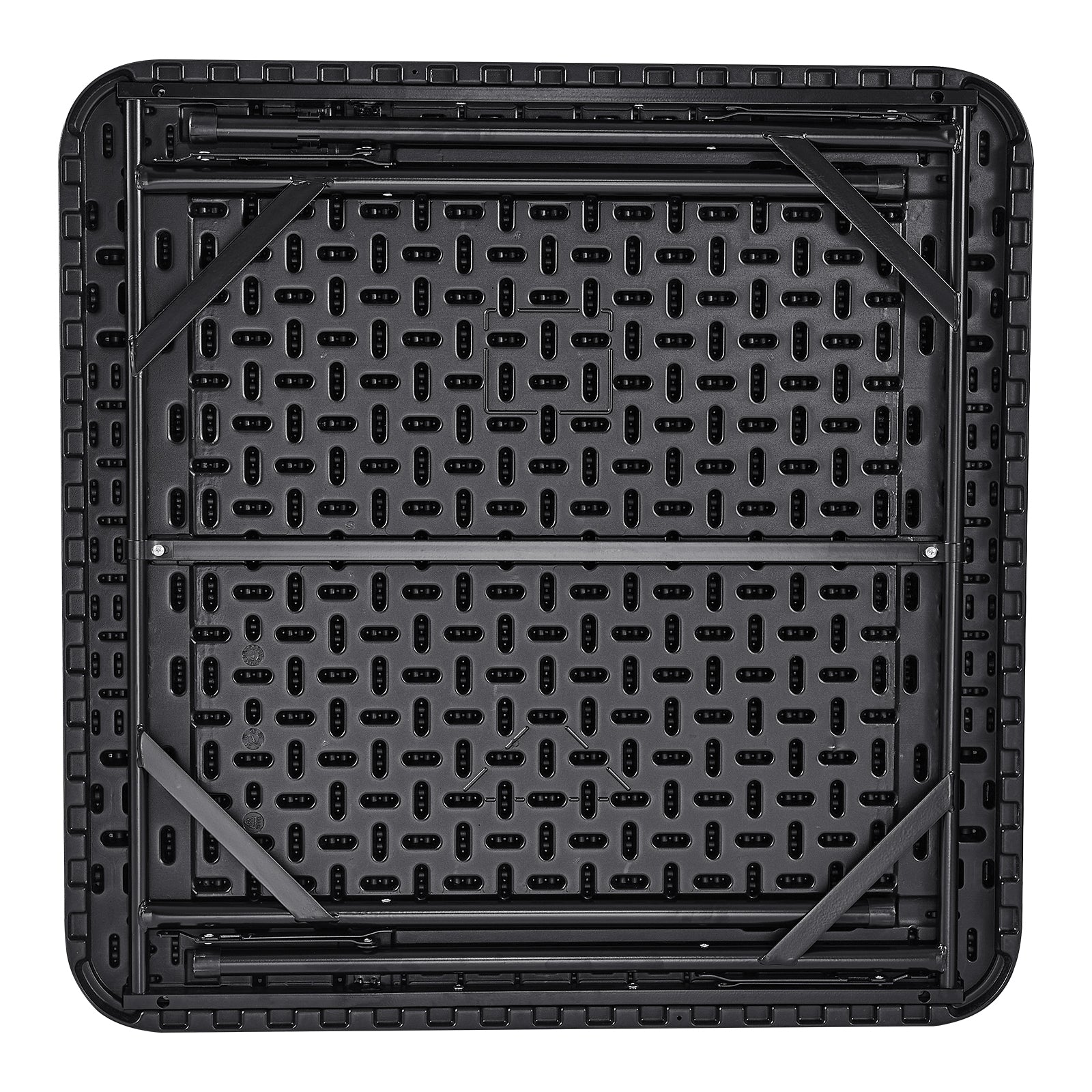 Mahjong Table 4 Player Folding Card Table & 4 Cup Holders Chip Trays Black | Premium Home Decor - Grand Goldman