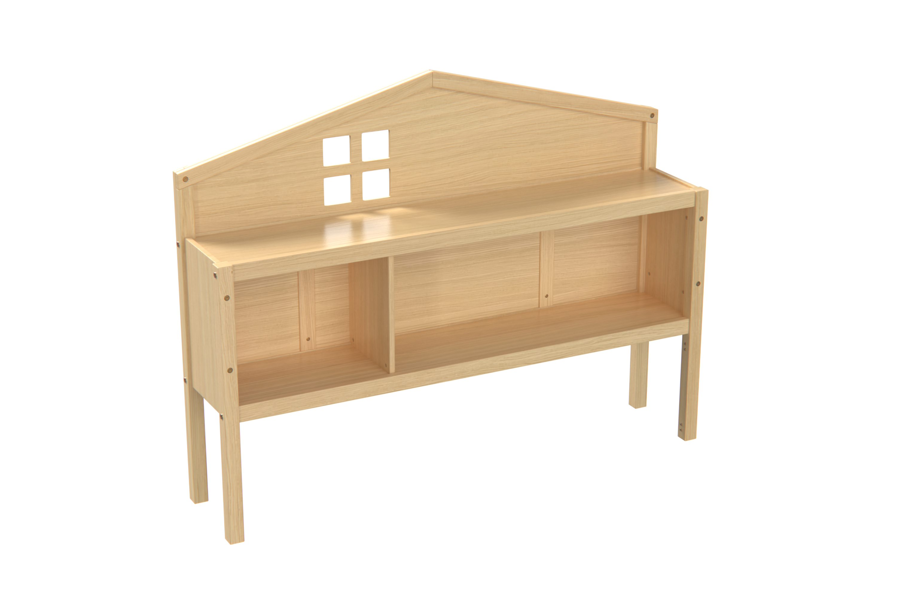Headboard Storage Cabinet for Full-size Montessori Floor Bed Natural,Freely collocation - Grand Goldman Shop