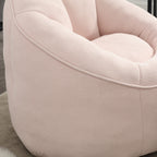 Bedding Bean Bag Sofa Chair with High-Pressure Foam and Footrest, Pink Microfiber - Grand Goldman Shop