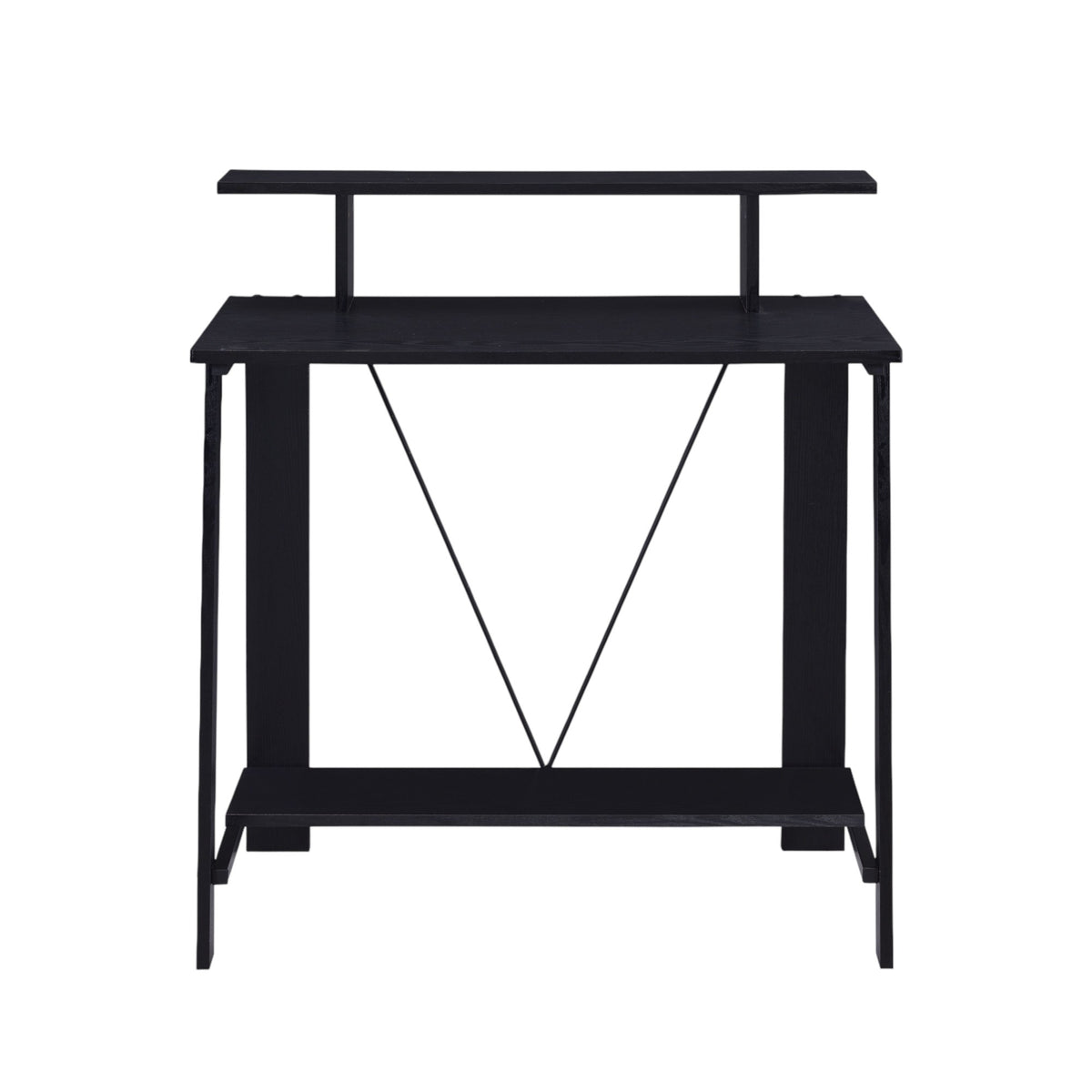 Nypho Black Finish Writing Desk - Grand Goldman
