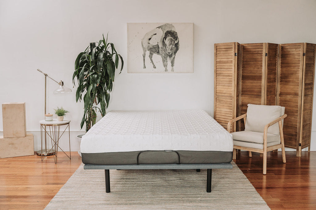 Omne Sleep 8' Gel Memory Foam Mattress Twin XL in White/Dark Gray - Grand Goldman Shop