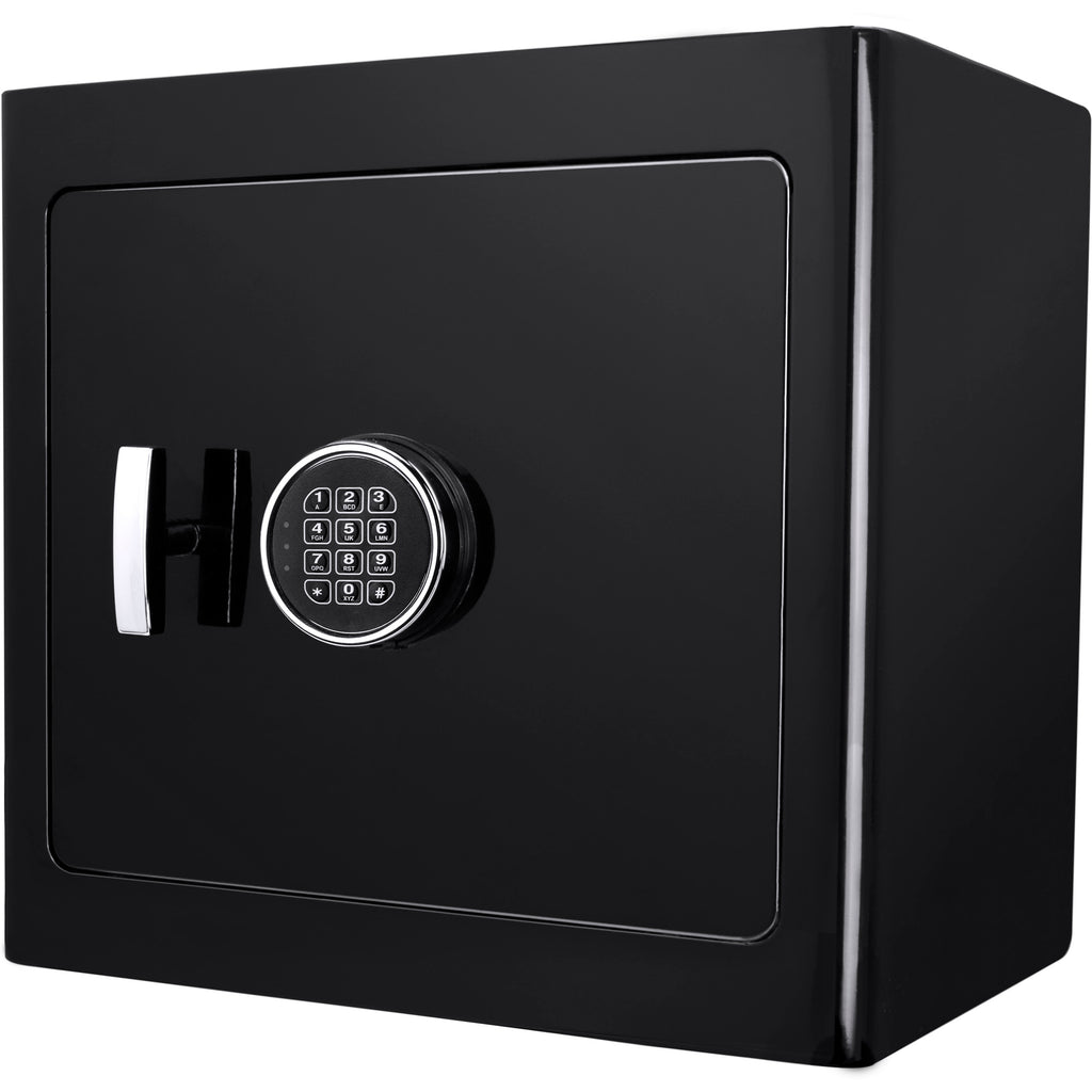Black Jewelry Safe V2 with Fireproof Protection and Advanced Locking, Steel, 1.01 Cubic Ft - Grand Goldman