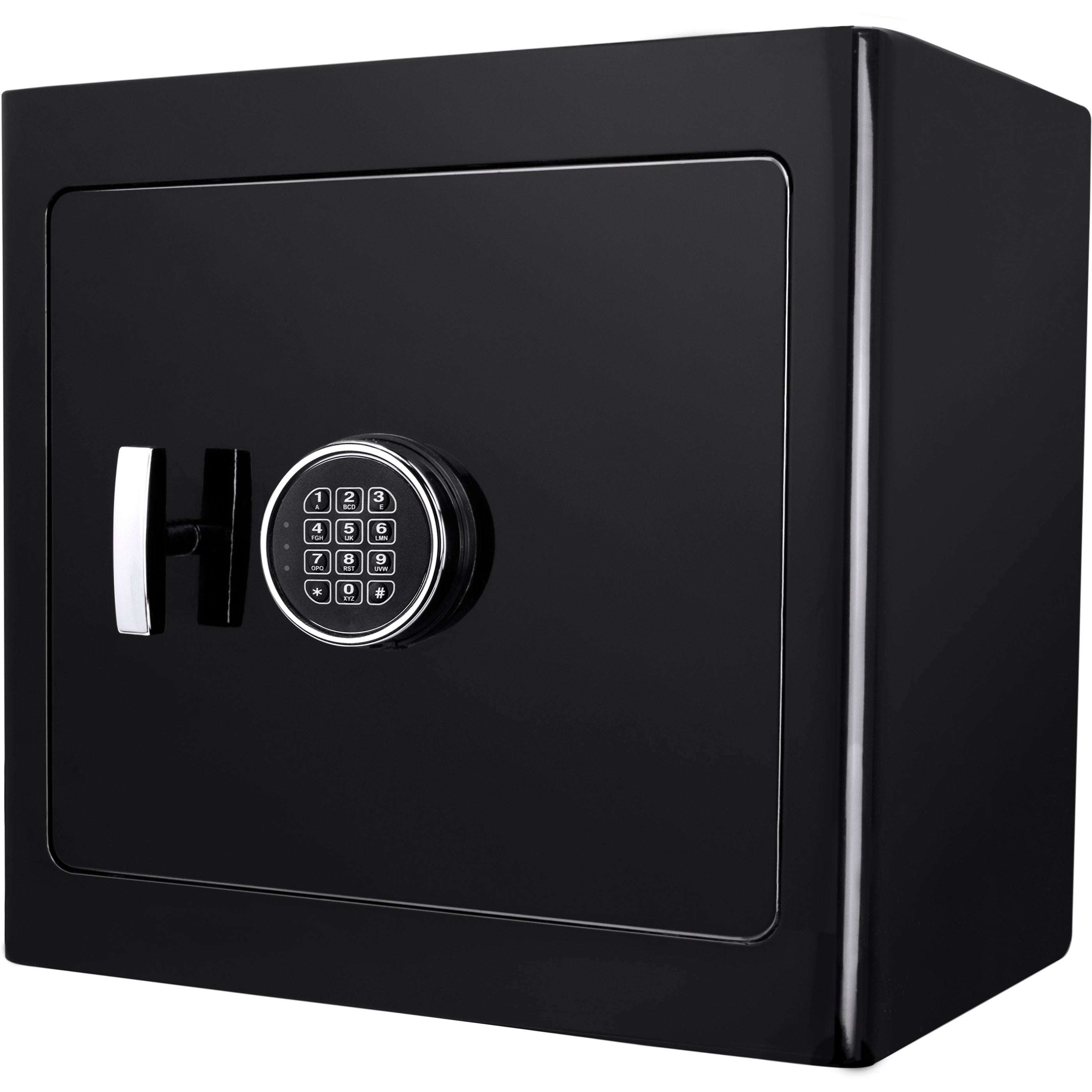 Black Jewelry Safe V2 with Fireproof Protection and Advanced Locking, Steel, 1.01 Cubic Ft - Grand Goldman